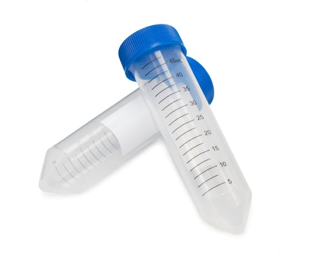 McKesson Centrifuge Tube Conical Bottom Plain 30 X 115 mm 50 mL Blue Screw Cap Polypropylene Tube