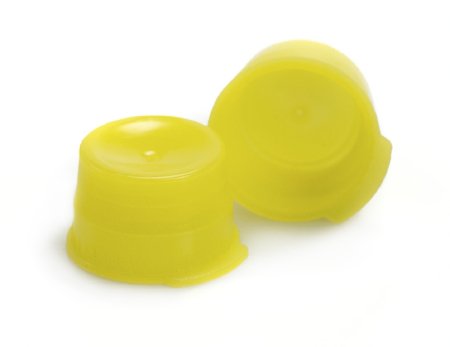 McKesson Tube Closure Polyethylene Snap Cap Yellow 13 mm For Use with 13 mm Blood Drawing Tubes, Glass Test Tubes, Plastic Culture Tubes NonSterile