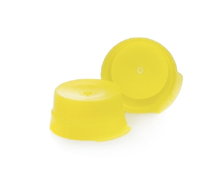 McKesson Tube Closure Polyethylene Snap Cap Yellow 16 mm For Use with 16 mm Blood Drawing Tubes, Glass Test Tubes, Plastic Culture Tubes NonSterile