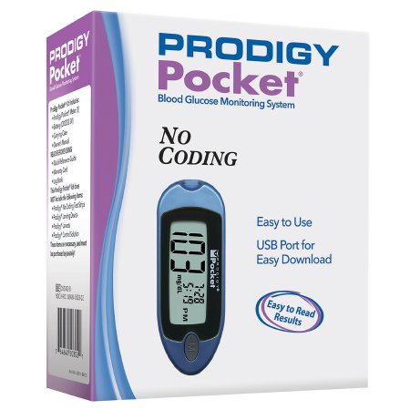 Prodigy Diabetes Care Blood Glucose Meter Prodigy Diabetes Care No Coding Required