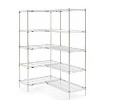 InterMetro Black 4-Shelf Starter Unit