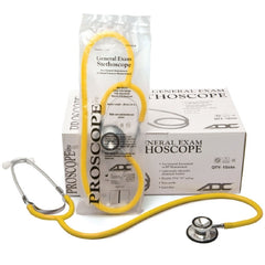 American Diagnostic Corp Classic Stethoscope Proscope™ 670 Yellow 1-Tube 22 Inch Tube Double-Sided Chestpiece