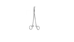 V. Mueller Forceps Moynihan-Navratil 9-1/2 Inch Length Stainless Steel Ring Handle Angled Double Action Serrated, Fenestrated Jaw - M-1083318-4183 - Each