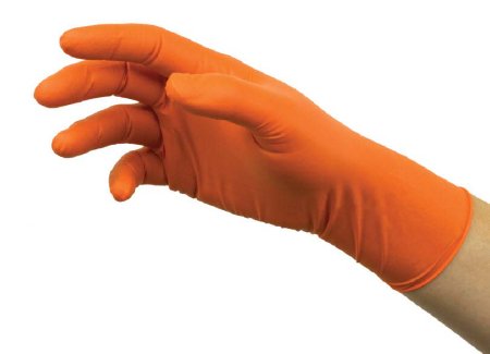 Microflex Medical Exam Glove MICROFLEX® Blaze® Small NonSterile Nitrile Standard Cuff Length Textured Fingertips Orange Not Chemo Approved - M-1083382-4912 - Case of 1000