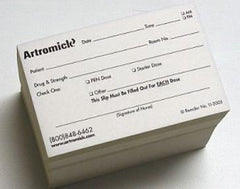 Capsa Solutions Pre-Printed Label Artromick® Communication Fill In White Paper Artromick Date_Time_Name_Drug Strength Black Safety and Instructional - M-1083522-4232 - Pack of 1
