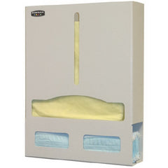 Bowman Manufacturing PPE Dispenser Wall Mount / Door Hanger Quartz Beige 4 X 15 X 19.7 Inch ABS Plastic