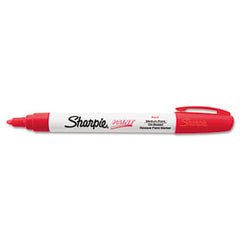 Sharpie® Permanent Paint Marker, Medium Bullet Tip, Red