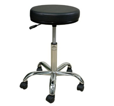 Oakworks Exam Stool Professional Pneumatic Height Adjustment, Low Height Earth