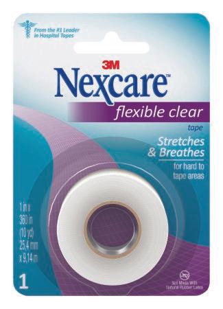 3M Medical Tape Nexcare™ 1 Inch X 10 Yard Clear