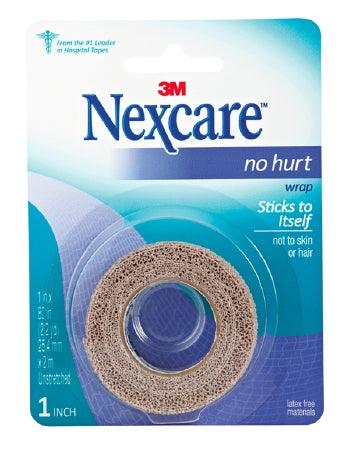 3M Medical Tape Nexcare™ No Hurt Self-Adherent 1 X 80 Inch Tan NonSterile