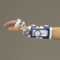 DeRoyal Wrist Splint DeROM® Left or Right Hand Blue / White One Size Fits Most