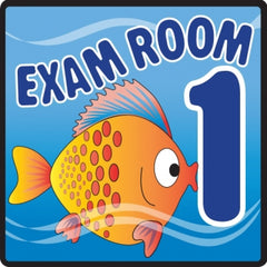 Clinton Industries Door Sign Room Sign Clinton™ Exam Room 1 - M-1084117-3741 - Each