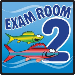 Clinton Industries Door Sign Room Sign Clinton™ Exam Room 2 - M-1084128-1885 - Each