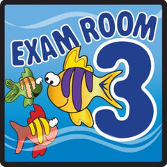 Clinton Industries Door Sign Room Sign Clinton™ Exam Room 3 - M-1084129-4361 - Each