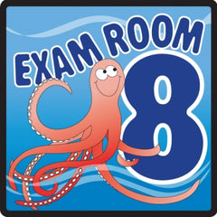 Clinton Industries Door Sign Room Sign Clinton™ Exam Room 8 - M-1084134-4813 - Each