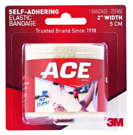 3M Elastic Bandage 3M™ ACE™ 3 Inch Width Standard Compression Self-adherent Closure Tan NonSterile