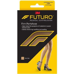 3M Compression Pantyhose 3M™ Futuro™ Waist High Large Nude Closed Toe