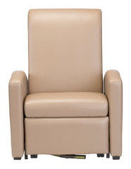 Winco Treatment Recliner Augustine Royal Blue Vinyl Front: 3 Inch Fixed, Rear: 3 Inch Swivel, Central Locking