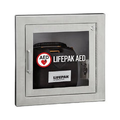 The Palm Tree Group CABINET, AED RECESSED WALL MOUNT S/STL W/ALARM
