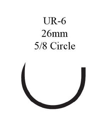 J & J Healthcare Systems Suture with Needle Coated Vicryl™ Absorbable Coated Violet Suture Braided Polyglactin 910 Size 0 27 Inch Suture 1-Needle 26 mm Length 5/8 Circle Taper Point Needle