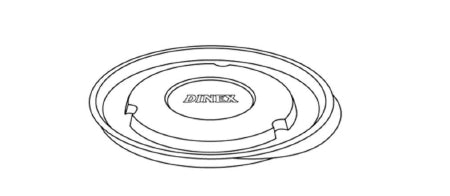 Culinary Depot Inc Bowl Lid Dinex® Translucent Single Use Plastic Fits 4300 9 oz bowl