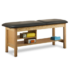 Clinton Industries Treatment Table with Shelving Model 1030 ETA Classic Series Fixed Height 400 lbs. Weight Capacity