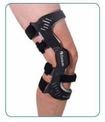 Ossur Hinged Knee Brace Rebound® DUAL Small D-Ring / Hook and Loop Strap Closure 16-1/2 to 18-1/2 Inch Thigh Circumference Right Knee