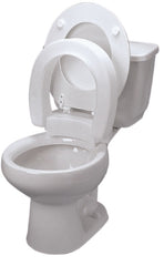 Fabrication Enterprises Raised Toilet Seat 3-3/4 Inch Height White 350 lbs. Weight Capacity