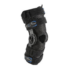 DeRoyal Hinged Knee Brace Warrior® II Short X-Small Half-Wrap / D-Ring / Hook and Loop Strap Closure 13 to 15-1/2 Inch Thigh Circumference 13-1/2 Inch Length Left or Right Knee