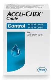 Roche Diabetes Care Blood Glucose Control Solution Accu-Chek® Guide Blood Glucose Testing 2 X 2.5 mL Level 1 & Level 2