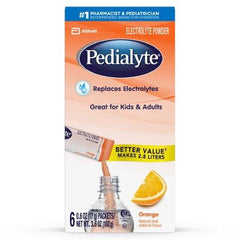 Abbott Nutrition Pediatric Oral Electrolyte Solution Pedialyte® Orange Flavor 17 Gram Individual Packet Powder