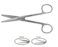 BR Surgical Dissecting Scissors Mayo 5-1/2 Inch Length Stainless Steel Finger Ring Handle Straight - M-1086179-3217 - Each