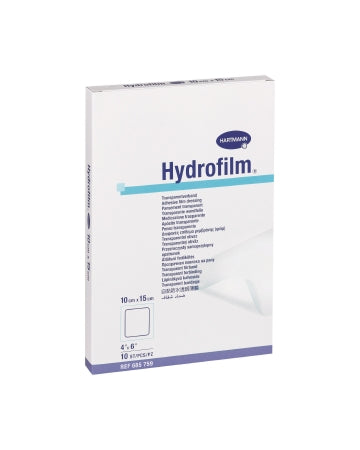 Hartmann Transparent Film Dressing Hydrofilm® Rectangle 4 X 6 Inch 2 Tab Delivery Without Label Sterile