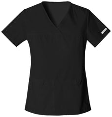 Inspired Results Inc Scrub Shirt Cherokee Small Black 2 Pockets Short Sleeve Female
