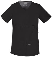 Inspired Results Inc Scrub Shirt Cherokee Small Black 4 Pockets Short Sleeve Female