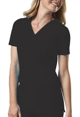 Inspired Results Inc Scrub Shirt Cherokee X-Large Black 3 Pockets Short Sleeve Female