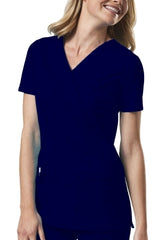 Inspired Results Inc Scrub Shirt Cherokee Small Navy Blue 3 Pockets Short Sleeve Female