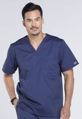 Inspired Results Inc Scrub Shirt Cherokee Medium Navy Blue 1 Pocket Short Sleeve Male
