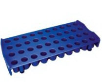 Globe Scientific Vial Rack Globe® Scientific 40 Place Blue 1 X 3-7/8 X 8-1/2 Inch