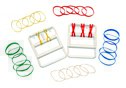 Fabrication Enterprises Hand Exerciser Set CanDo® Tan / Yellow / Red / Green / Blue 2X-Light to Heavy Resistance