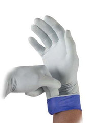 Microflex Medical Exam Glove LifeStar™ EC Large NonSterile Nitrile Extended Cuff Length Textured Fingertips White / Blue Not Chemo Approved - M-1086858-1918 - Case of 1000