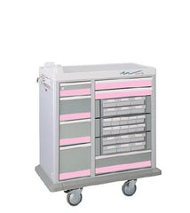 Waterloo Industries Medication Cart Heavy-Duty Steel 23 X 39 X 46 Inch Gray 30 Inch Full Size, Pull-out Shelf