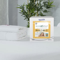 Protect A Bed Mattress Cover Protect-A-Bed® Allerzip Smooth 60 X 72 X 4 to 9 Inch 100% Polyester Main Panel / 100% Polyurethane Laminate Lining / 100% Polyester Skirt For Queen Size Mattresses