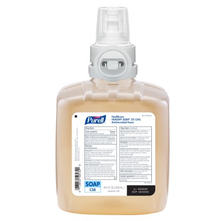 GOJO Antimicrobial Soap Purell® Healthy Soap™ Foaming 1,200 mL Dispenser Refill Bottle Unscented