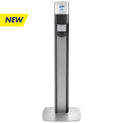 GOJO Hand Hygiene Dispenser Purell® Messenger® ES6 Graphite ABS Plastic Automatic 1200 mL Floor Stand - M-1087463-1627 - Case of 1