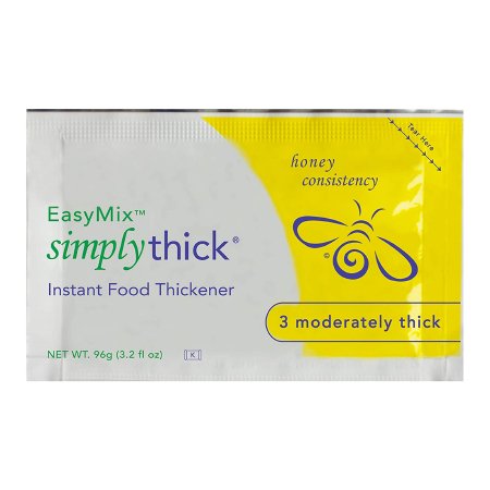 Simply Thick Food and Beverage Thickener SimplyThick® Easy Mix 96 Gram Individual Packet Unflavored Gel Honey Consistency