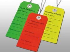 Elkay Plastics Equipment Tag For DME/HME Equipment Provider Lemon 2-31/100- X 4-3/4 Inch 2-31/100- X 4-3/4 Inch Card Stock 500 per Case - M-1087677-3186 - Case of 1