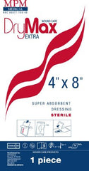MPM Medical Super Absorbent Dressing DryMax Extra Polymer 4 X 8 Inch Sterile