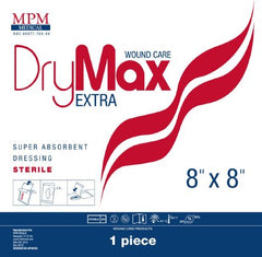 MPM Medical Super Absorbent Dressing DryMax Extra Polymer 8 X 8 Inch Sterile