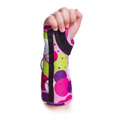 DJO ARM BRACE, FRACTURE EXOS OPEN THUMB POLKA DOT RT PED XSM